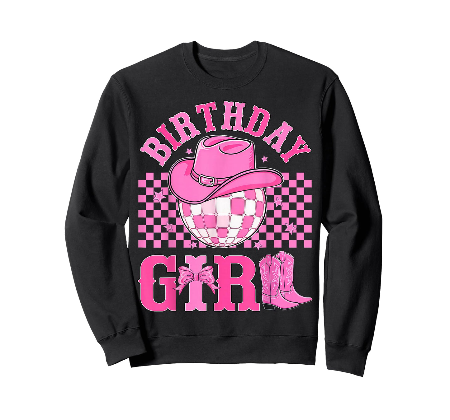 Birthday Cowgirl Western Disco Birthday Girl Party T-Shirt