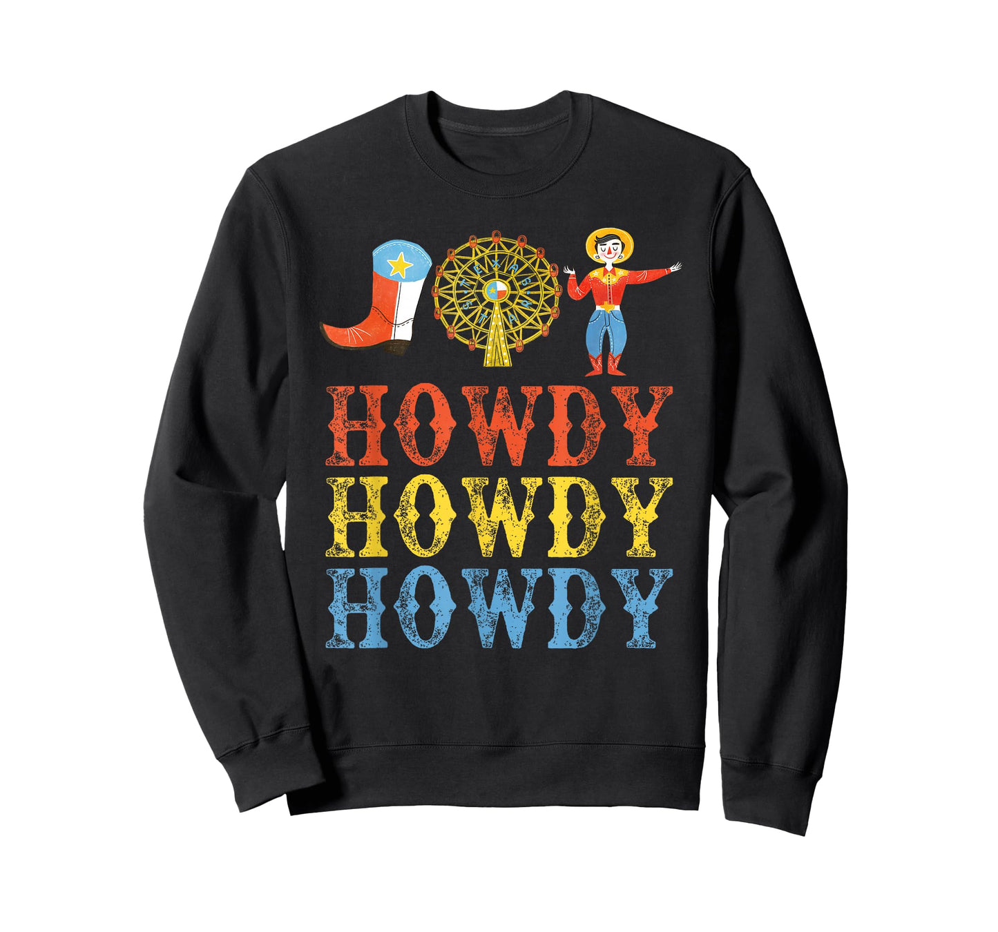 TEXAS FAIR, STATE FAIR COWBOY, FERRIS WHEEL, COUNTY FAIR T-Shirt
