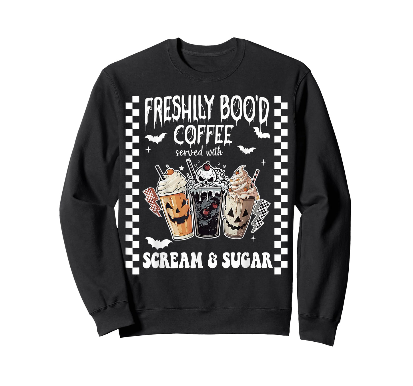 Halloween Coffee - Freshly Boo’d Coffee Scream and Sugar T-Shirt