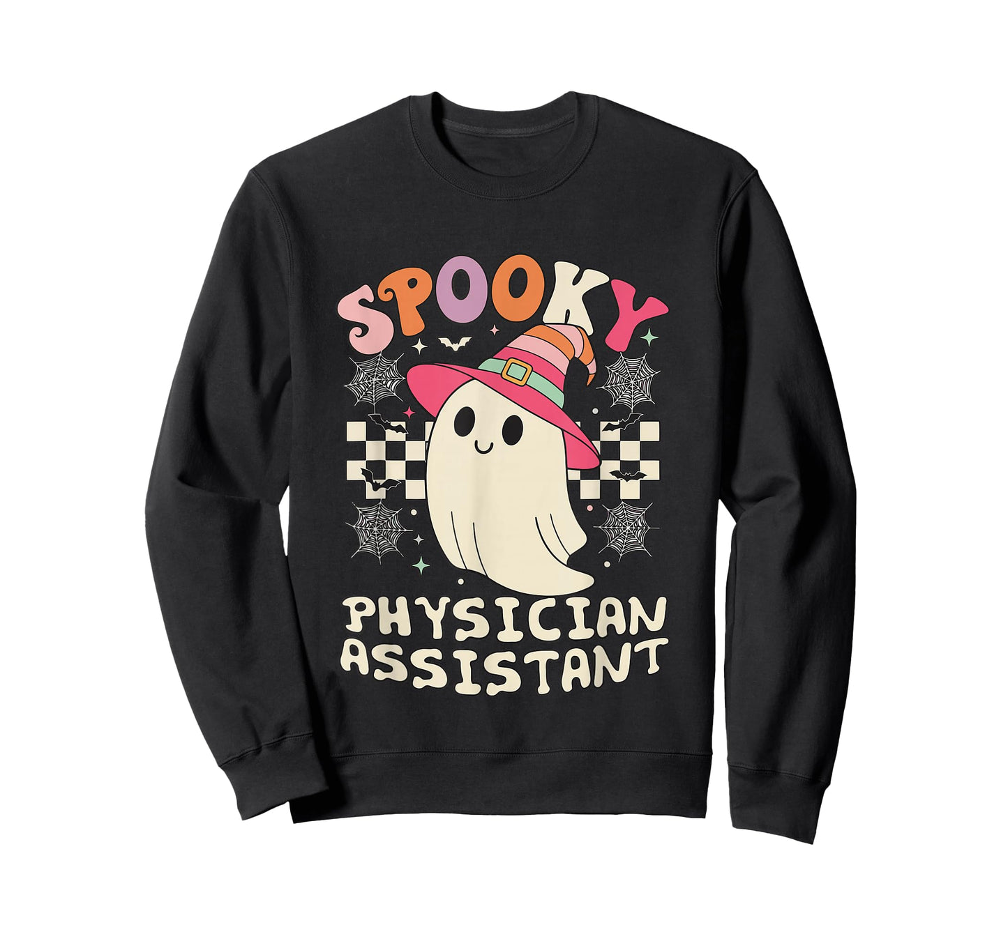 Spooky Physician Assistant Ghost Halloween T-Shirt