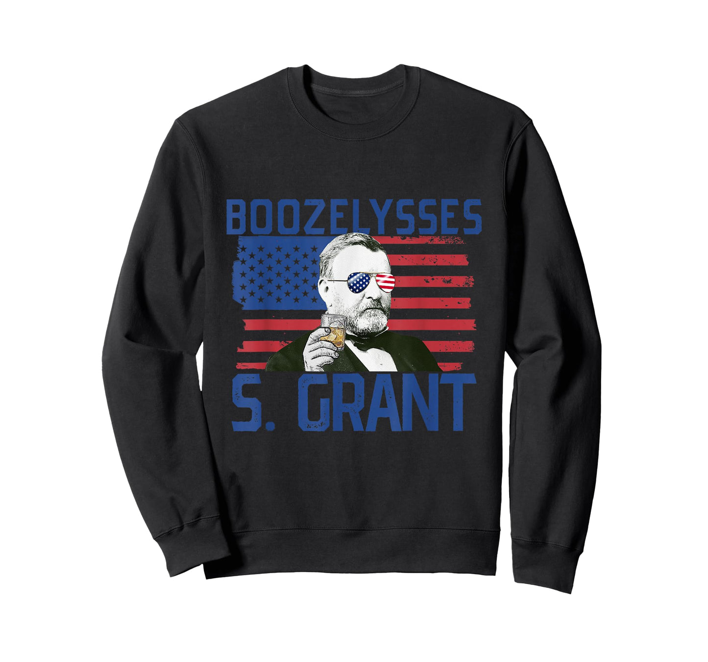 Boozelysses S. Grant 4th of July Drinking Ulysses Grant T-Shirt