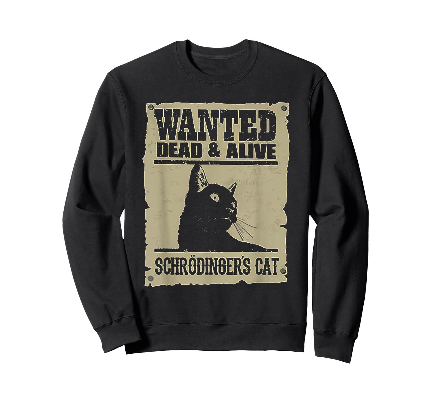 Wanted Dead and Alive Schrodinger's Cat T-Shirt