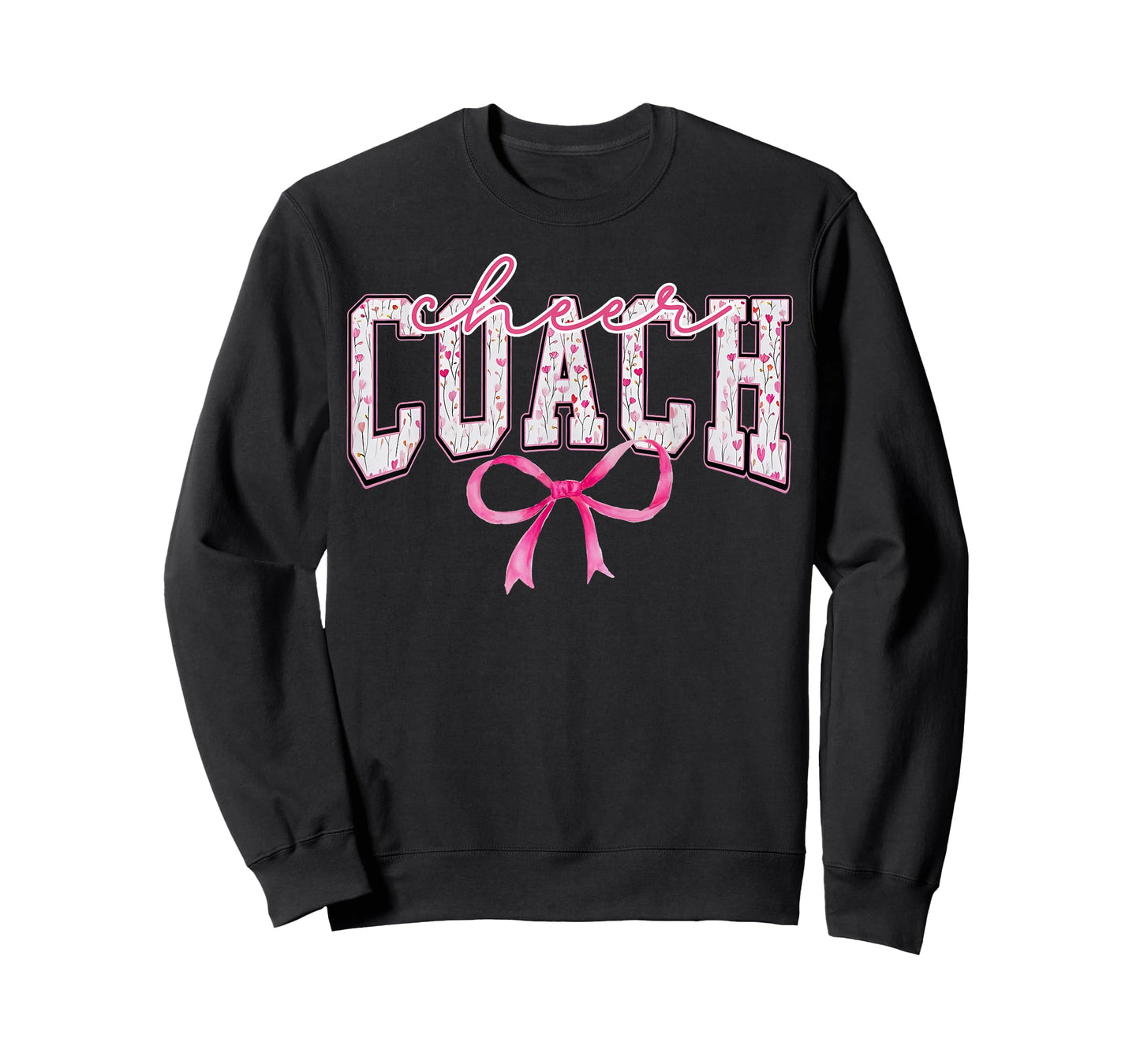 Cheer Coach Flower Coquette Bow Cheerleader Cheerleading T-Shirt