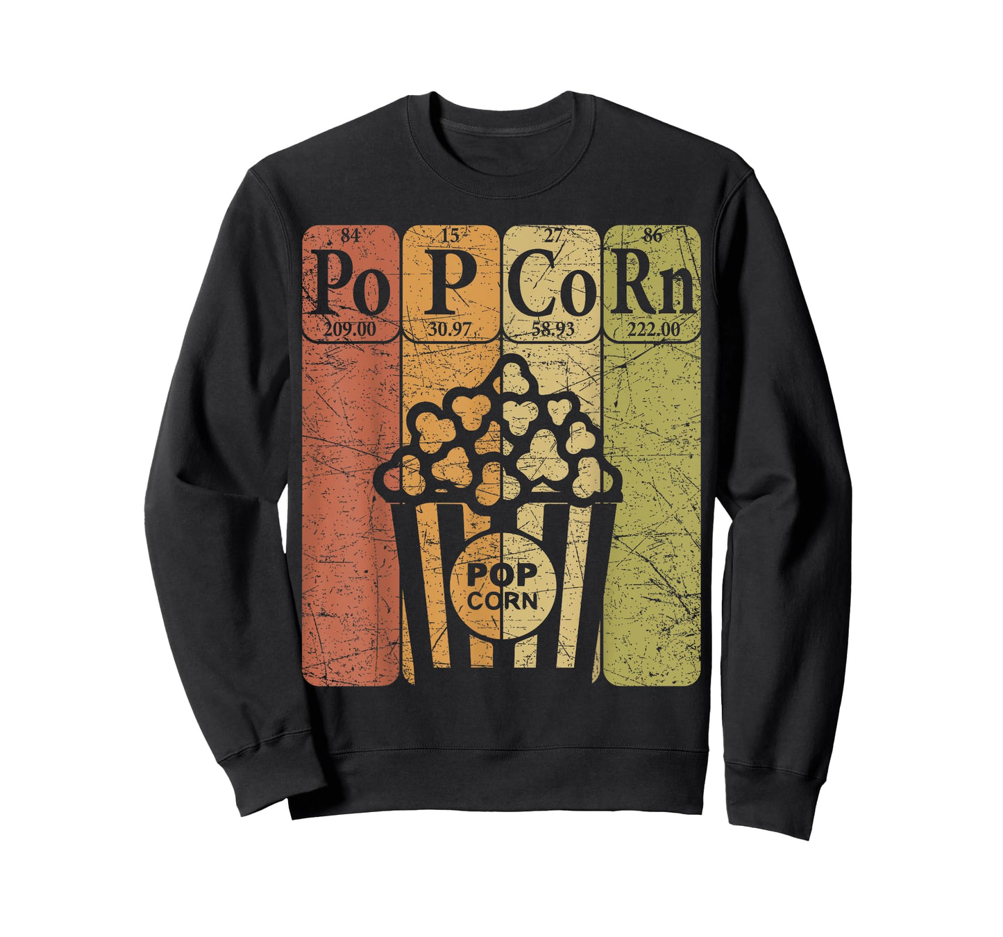 Popcorn Periodic Table Elements Cinema Lover Movie Snack T-Shirt