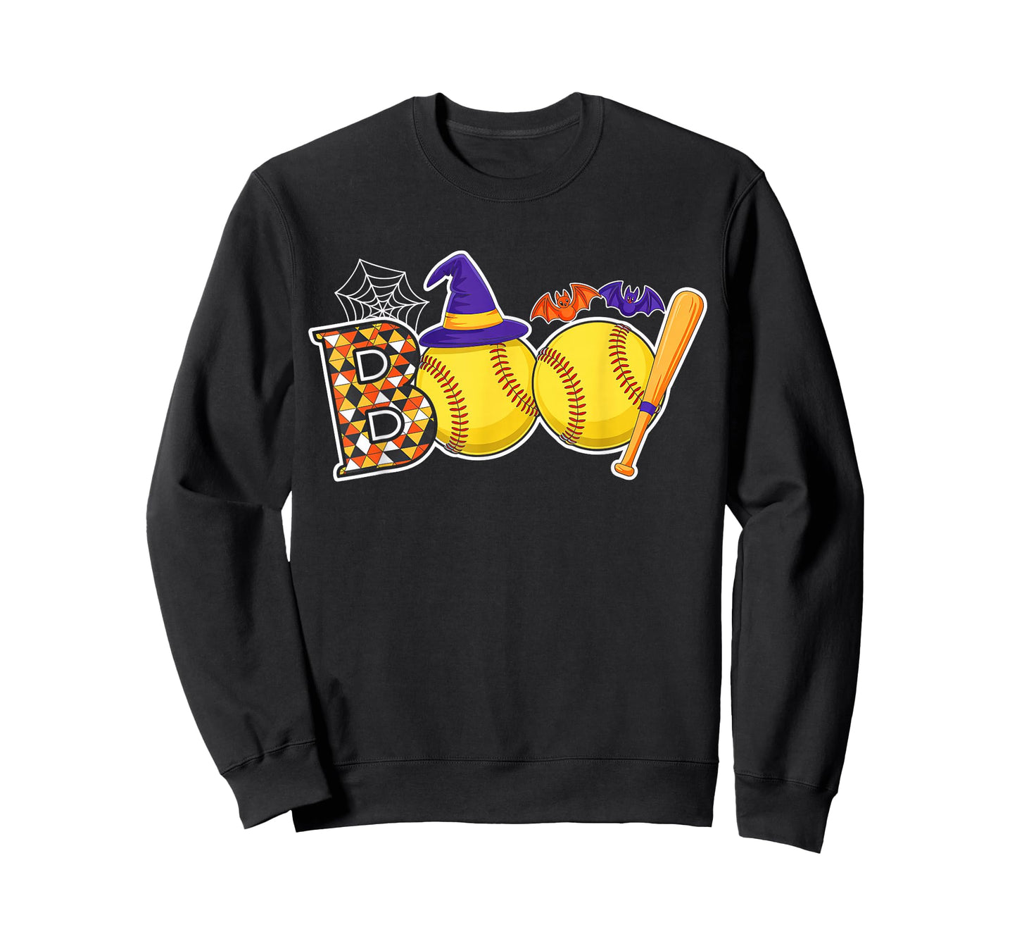 Softball Boo Creepy Halloween Costume Pumpkin Softball Lover T-Shirt