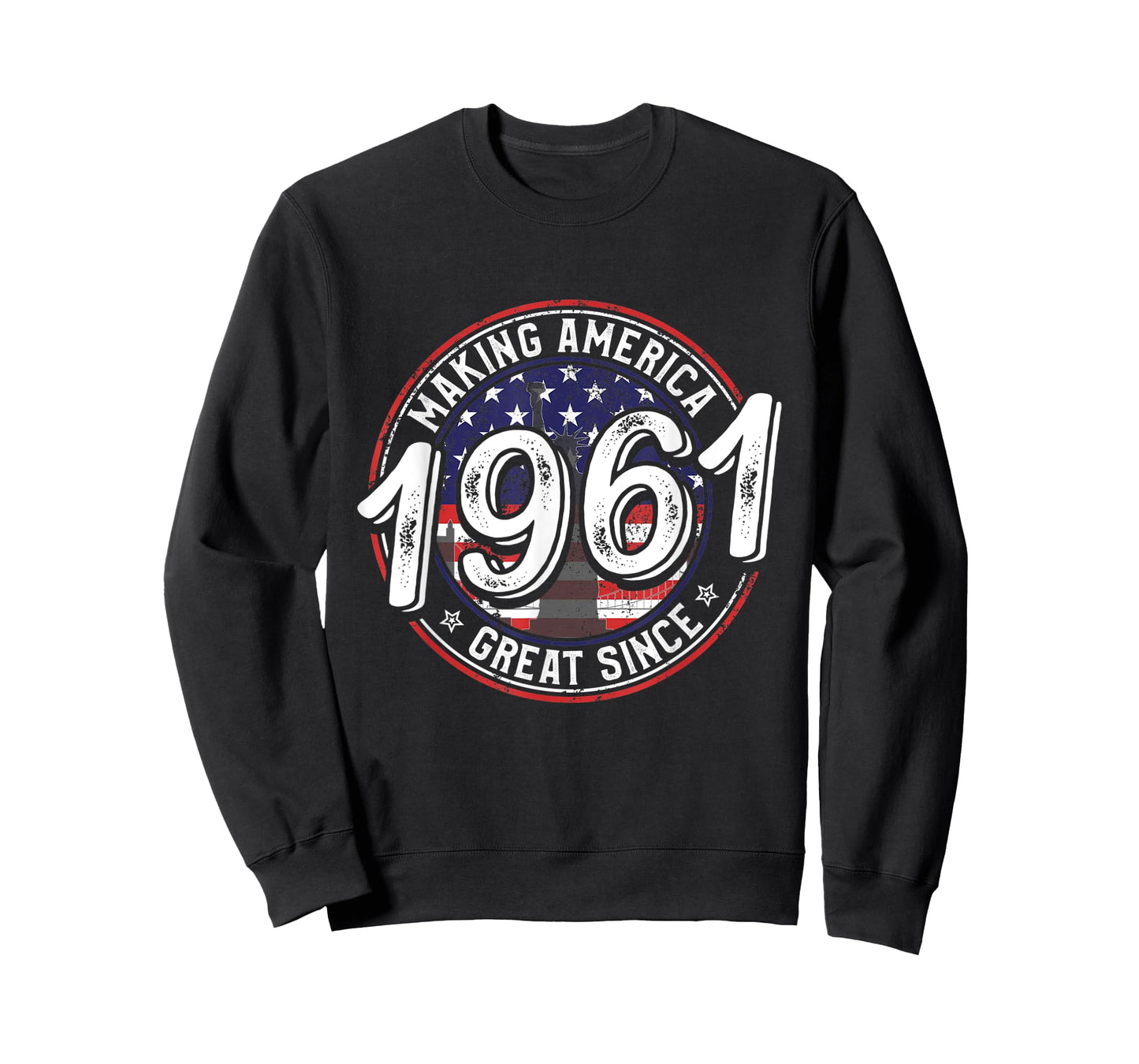 Making America Great Since 1961 American Flag Birthday Women Kids Men T-Shirt