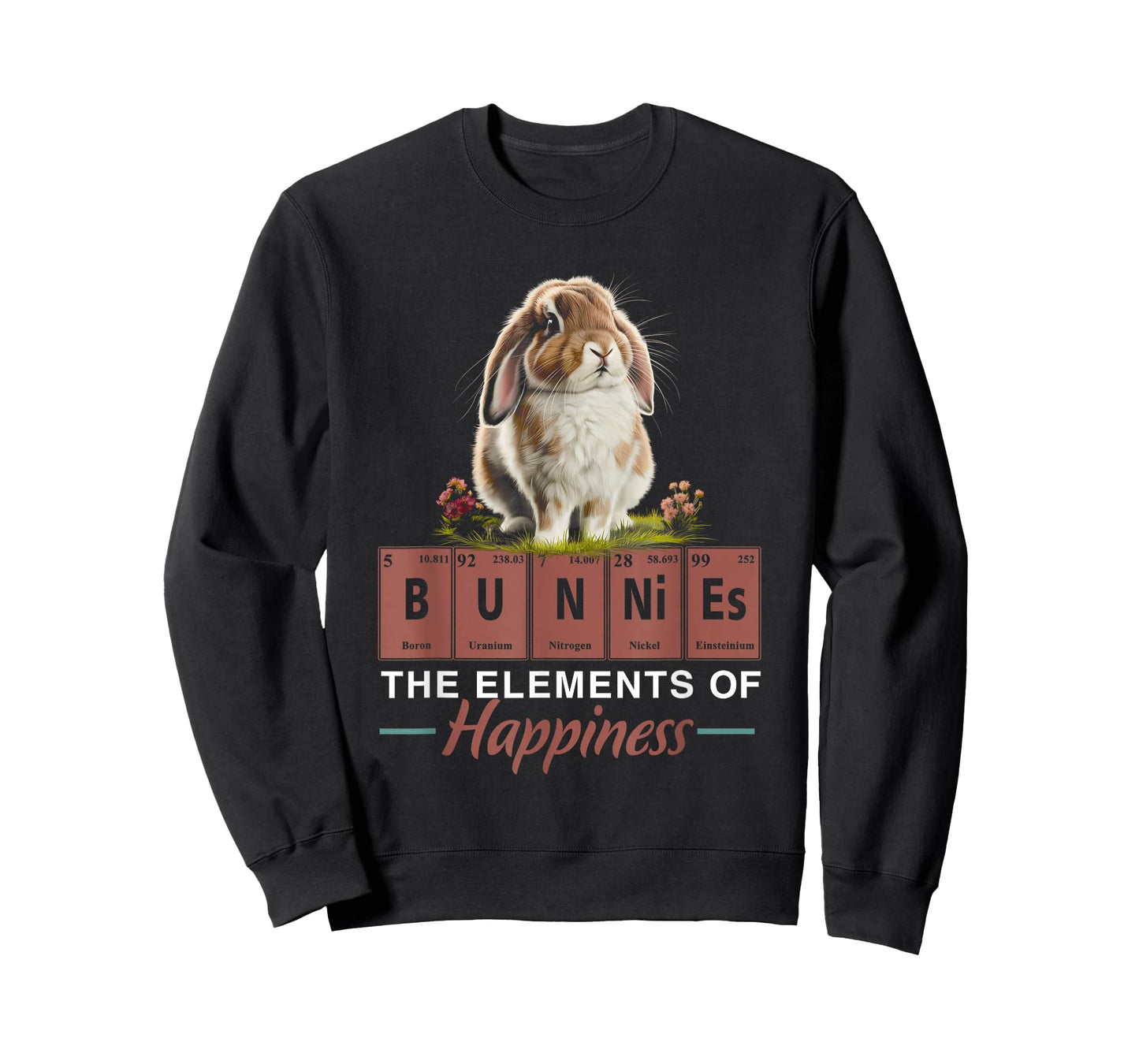 Elements of Happiness Mini Holland Lop Bunny Rabbit Lover T-Shirt