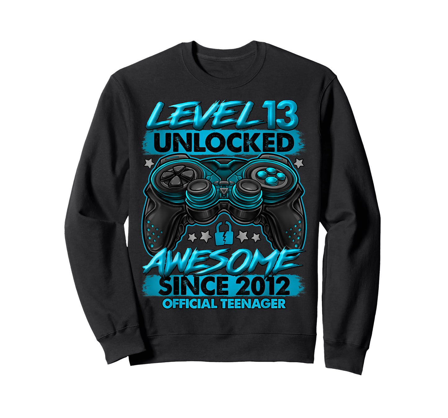 Official Teenager Level 13 Unlocked Gifts 13th Birthday Boy T-Shirt