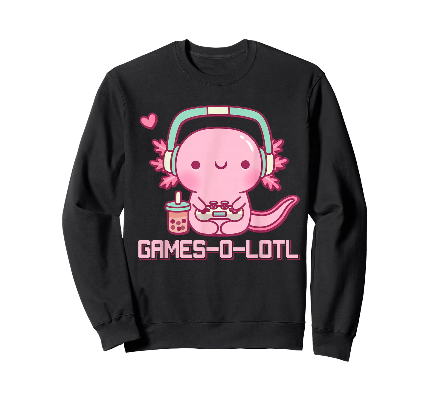 Gamesolotl Axolotl Video Games Kawaii Anime Gamer Boys Girls T-Shirt