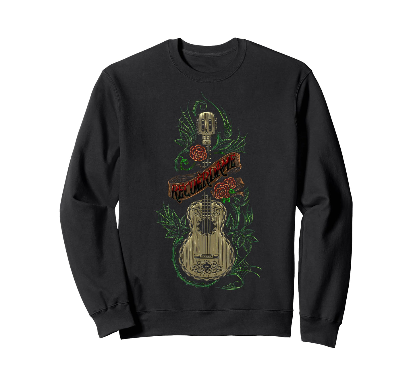 Disney Pixar Coco Recuerdame Guitar Portrait T-Shirt