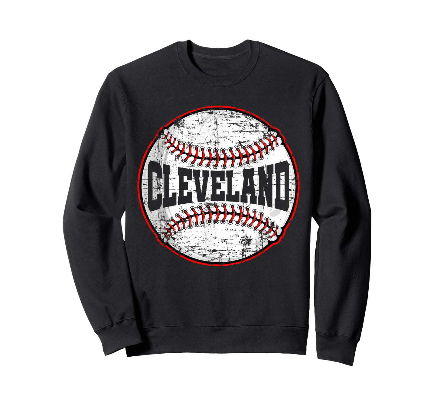 Baseball Lover Men Women Vintage Cleveland Cityscape T-Shirt