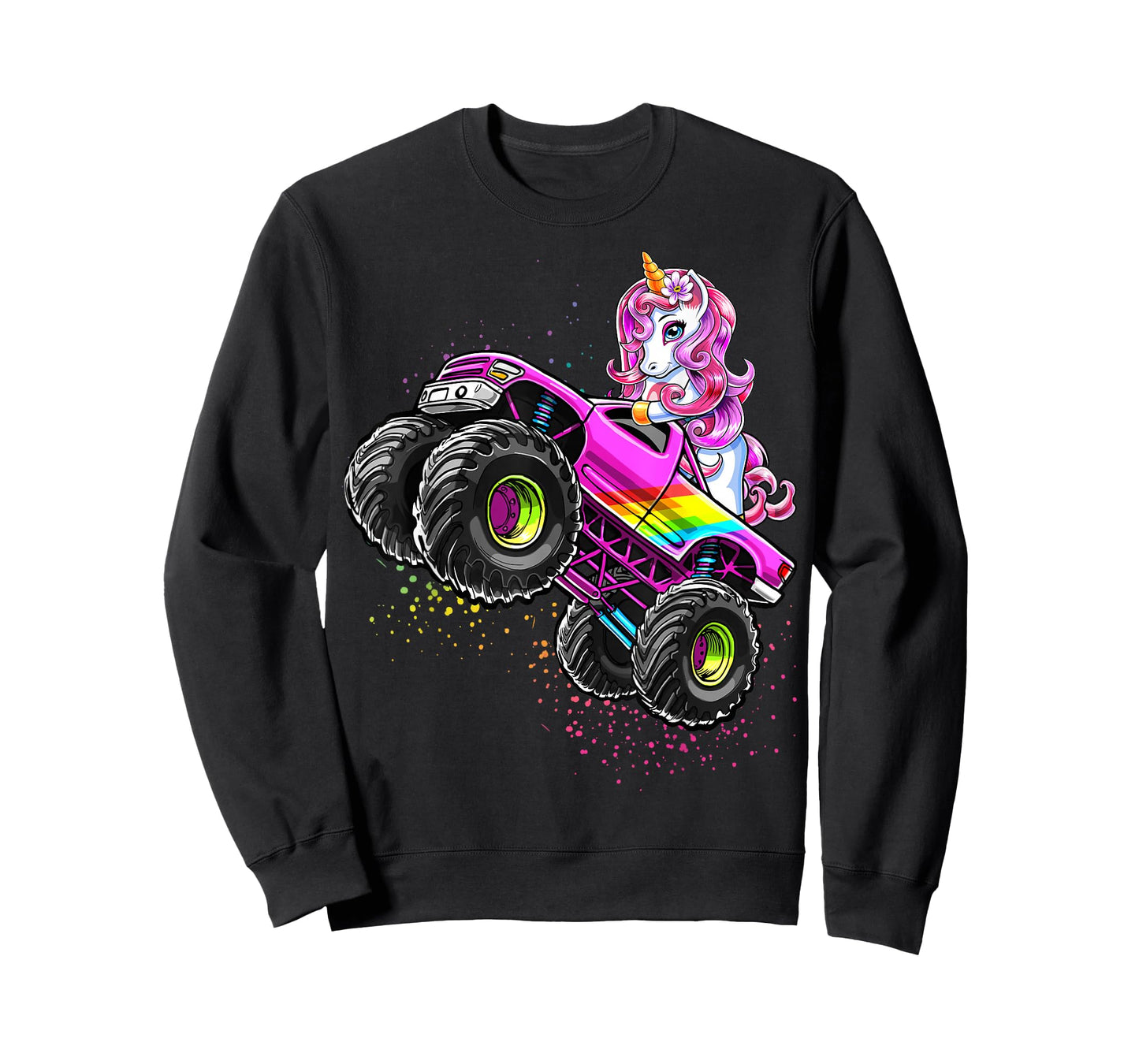 Monster Truck Unicorn Birthday Party Monster Truck Girl Gift T-Shirt