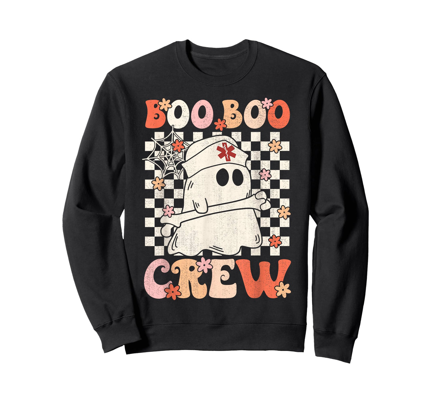 Groovy Boo Boo Crew Nurse Ghost Paramedic EMT EMS Halloween T-Shirt