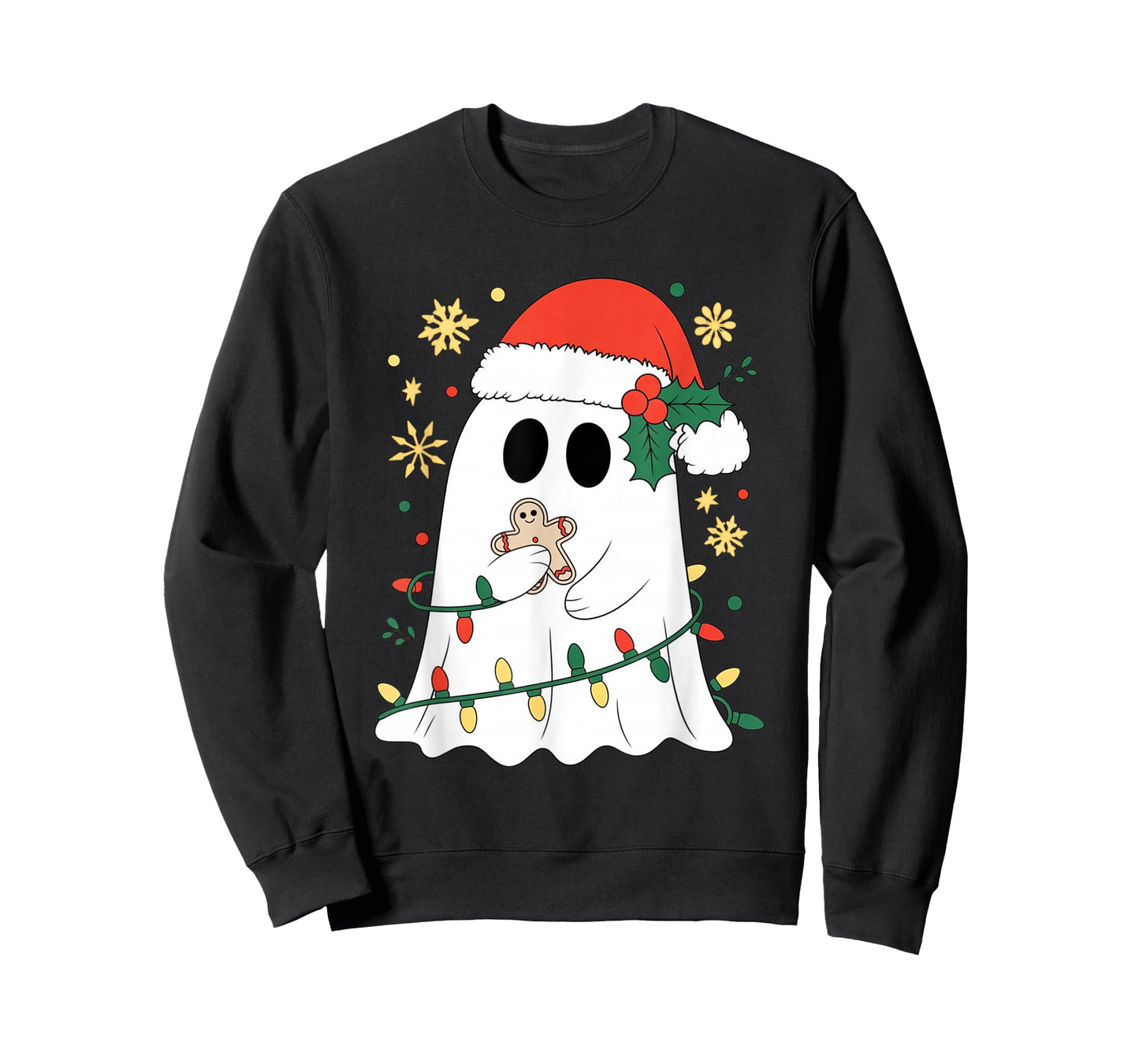 Ghost Christmas Santa Spooky Christmas T-Shirt