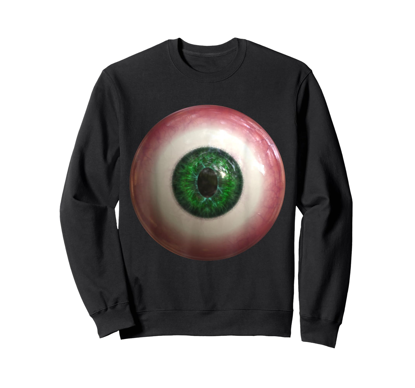 Big Green Eyeball Creepy Funny Lazy Easy Halloween Costume T-Shirt