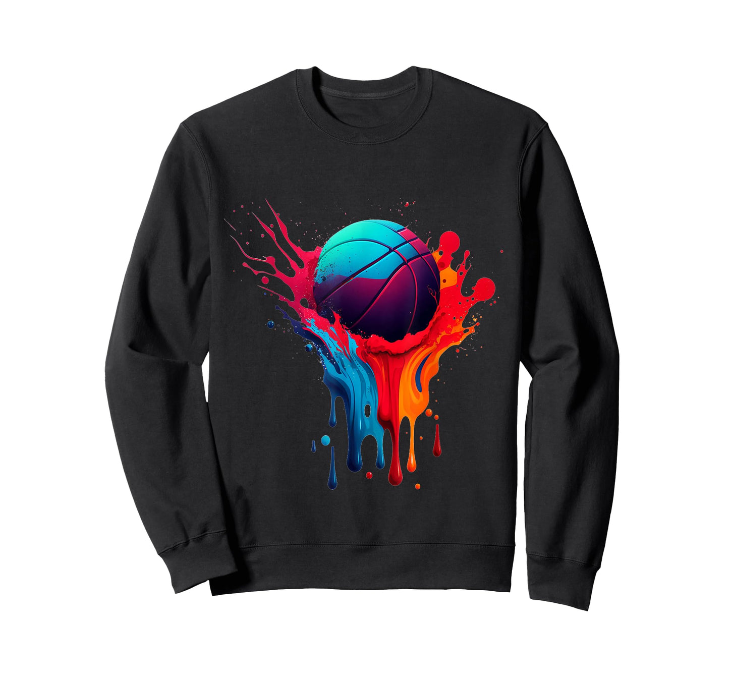 Basketball Splash Basketball Splatter Paint Bball Player T-Shirt
