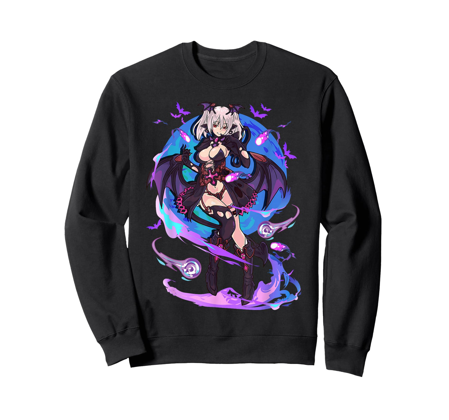 Anime Demon Girl Japanese Aesthetic Waifu Kawaii Otaku Art T-Shirt