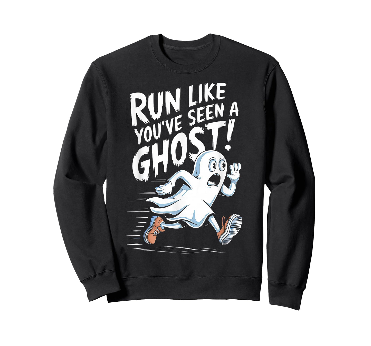 Run Like You've Seen A Ghost Halloween 5K Race Runner T-Shirt