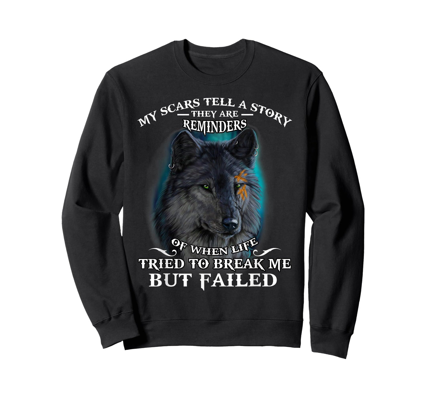 Wolf lover Tee My scar tell a story T-Shirt T-Shirt