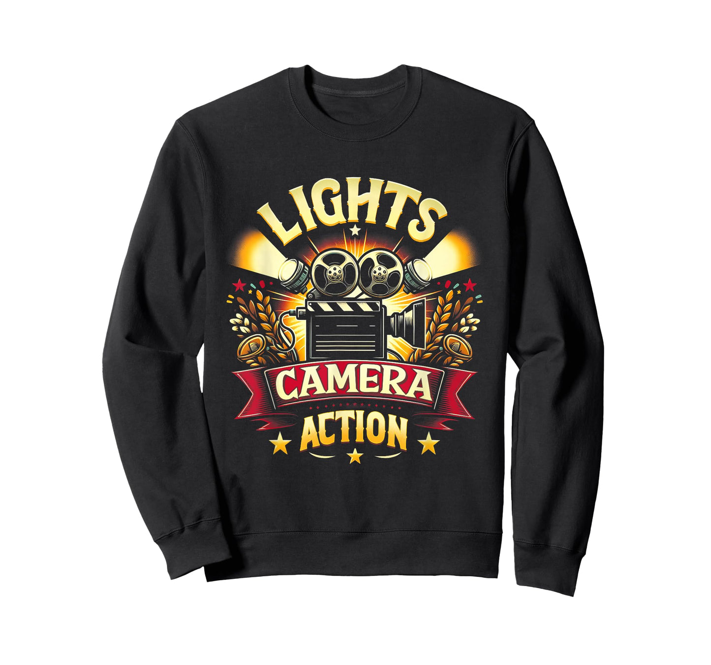 Lights Director Camera Movie Action Film Featuring A Film T-Shirt