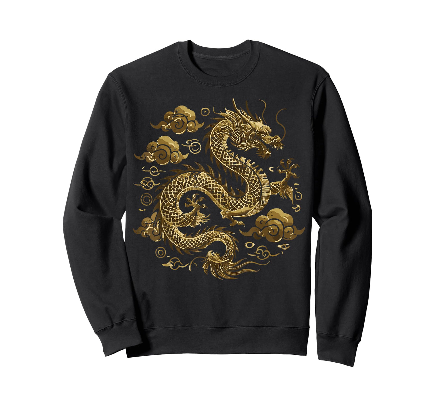 Asian Dragon Clouds Vintage Chinese Japanese Men Women Kids T-Shirt