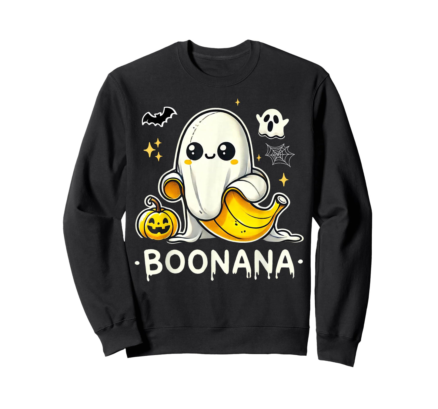 Boonana Cute Ghost Banana Halloween Costume Men Women T-Shirt