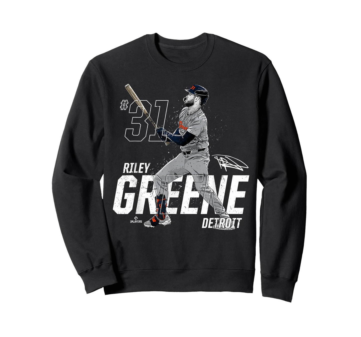 Dynamic Pose Riley Greene Detroit Baseball MLBPA T-Shirt
