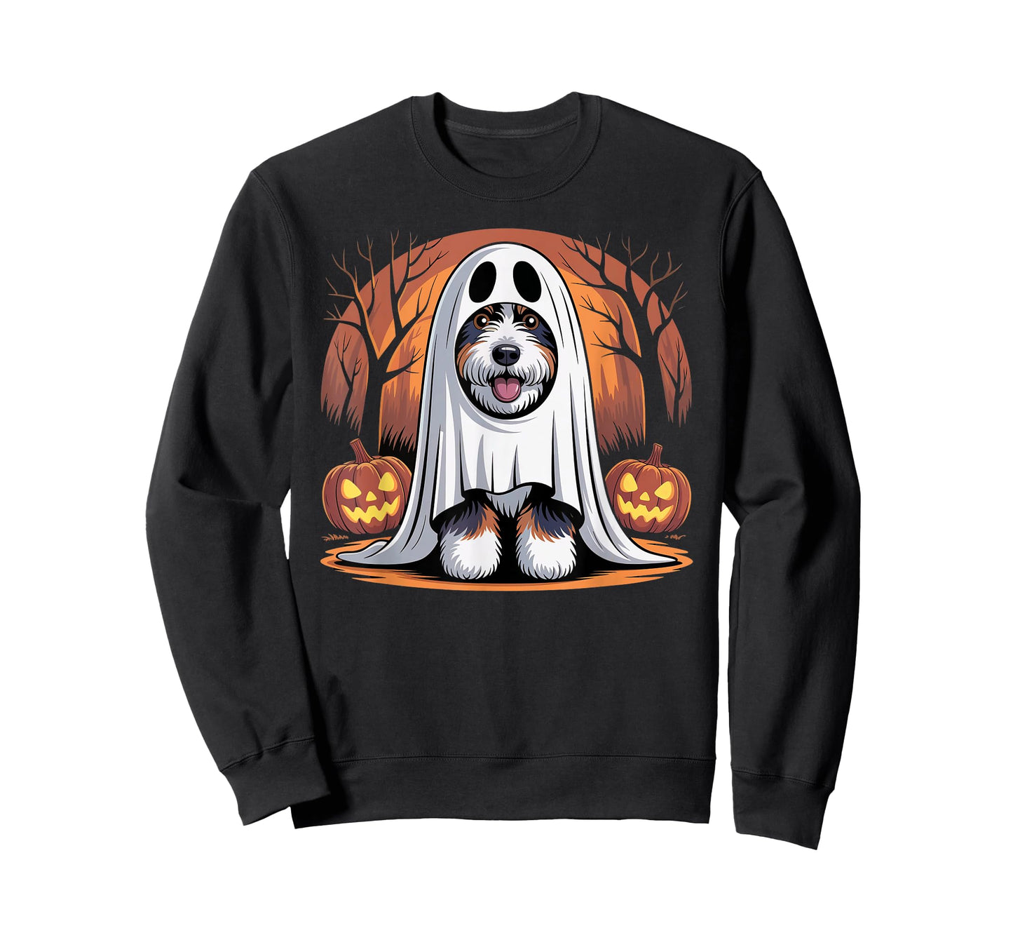 Funny Halloween Bernedoodle Dog Costume Doodle Lovers T-Shirt