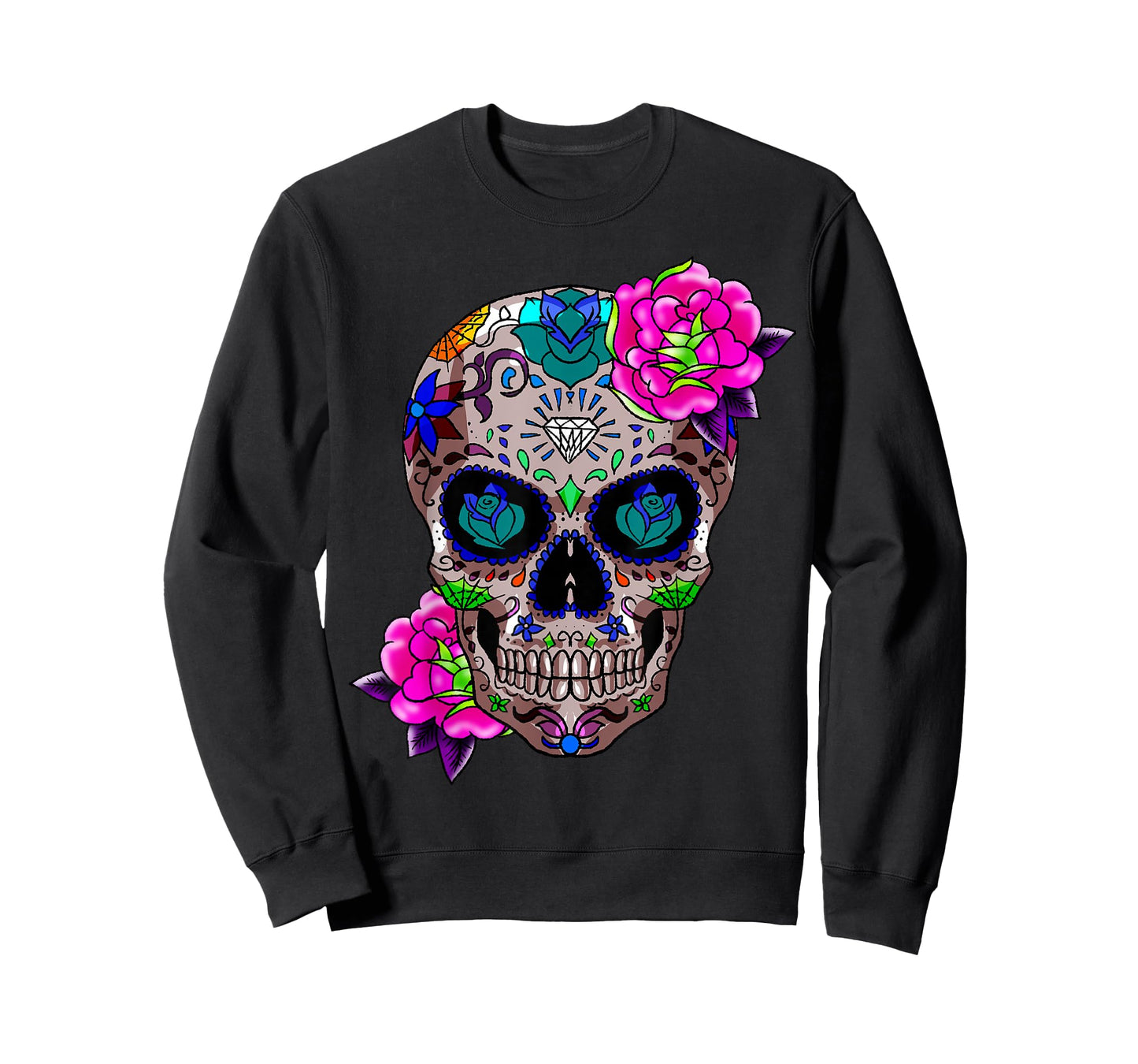 Sugar Skull Day Of The Dead Cool Bone Head Skulls Gift Idea T-Shirt