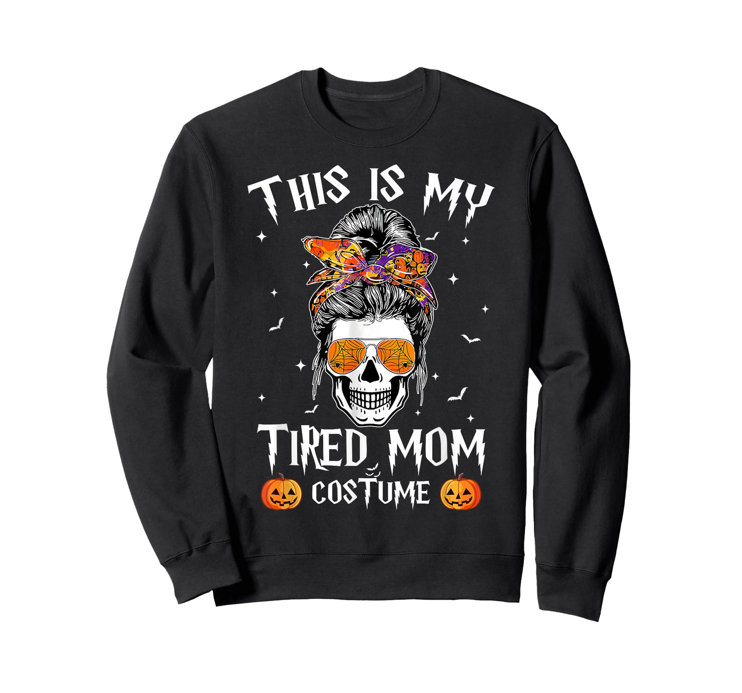 This is my Tired Mom Costume Messy Bun Halloween Costume T-Shirt