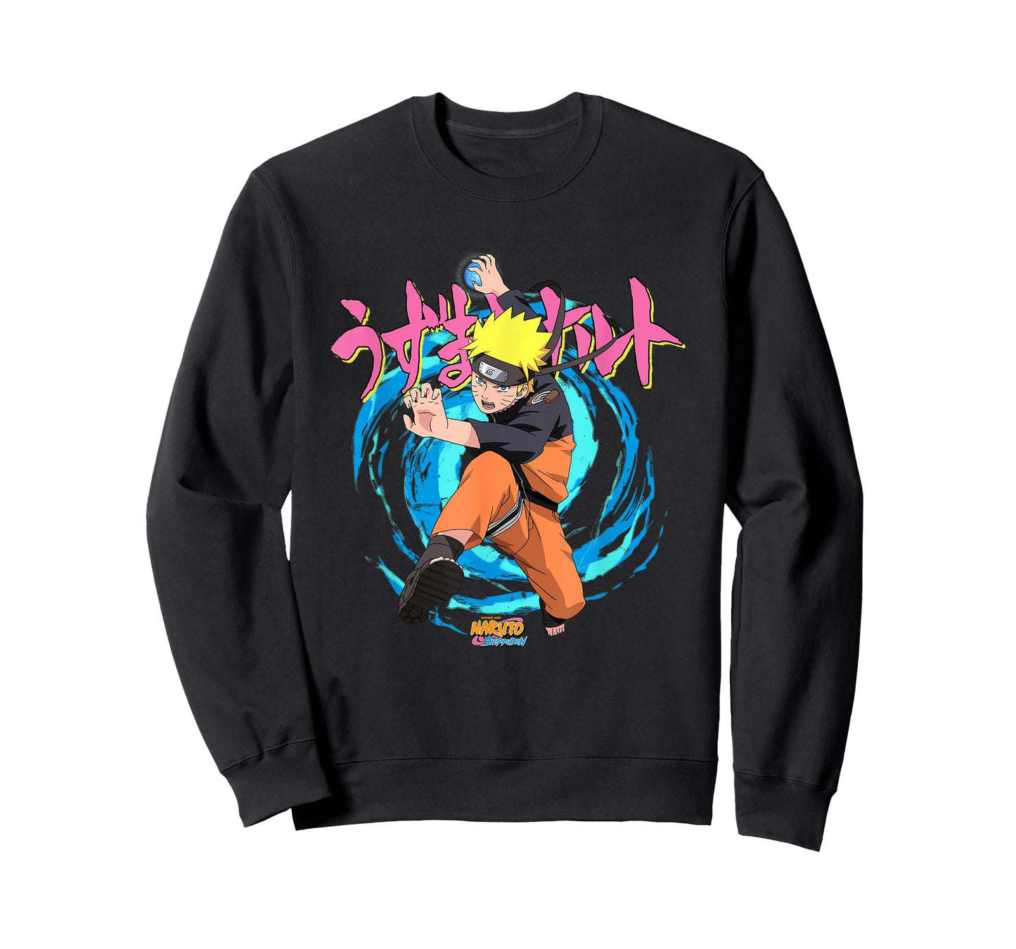 Naruto Shippuden Rasengan Jutsu Swirls Anime T-Shirt