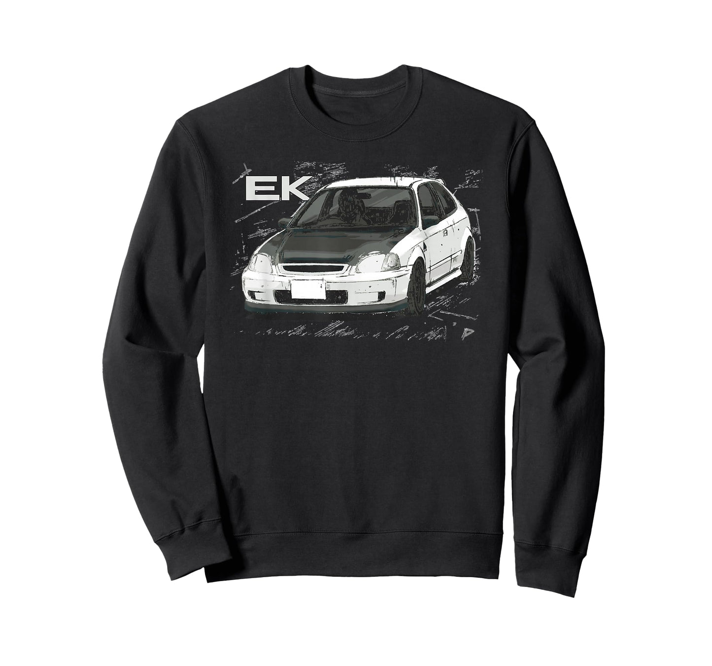 JDM Car EK SI Hatch Red Anime Style T-Shirt
