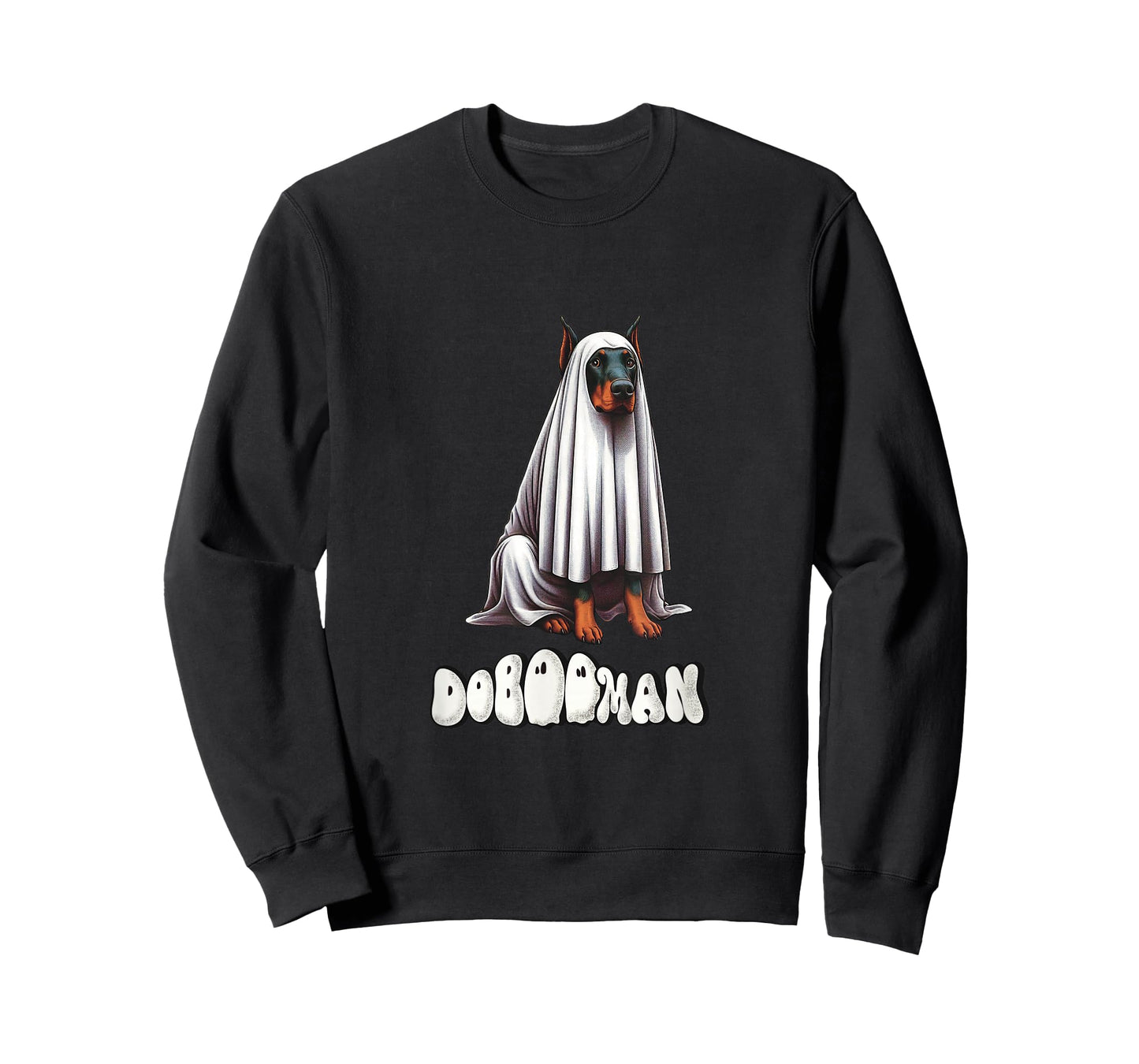 Funny Doberman Halloween Ghost, DoBOOman, Dobie Mom T-Shirt