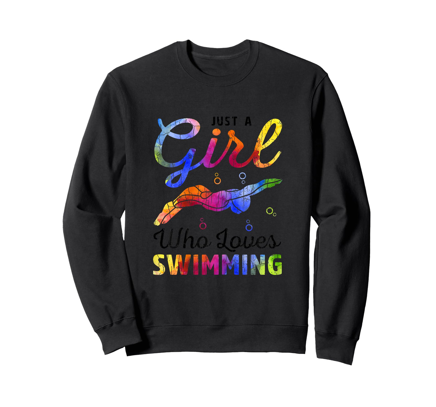 Just A Girl Who Loves Swimming Funny Swimmer Player Graphic T-Shirt