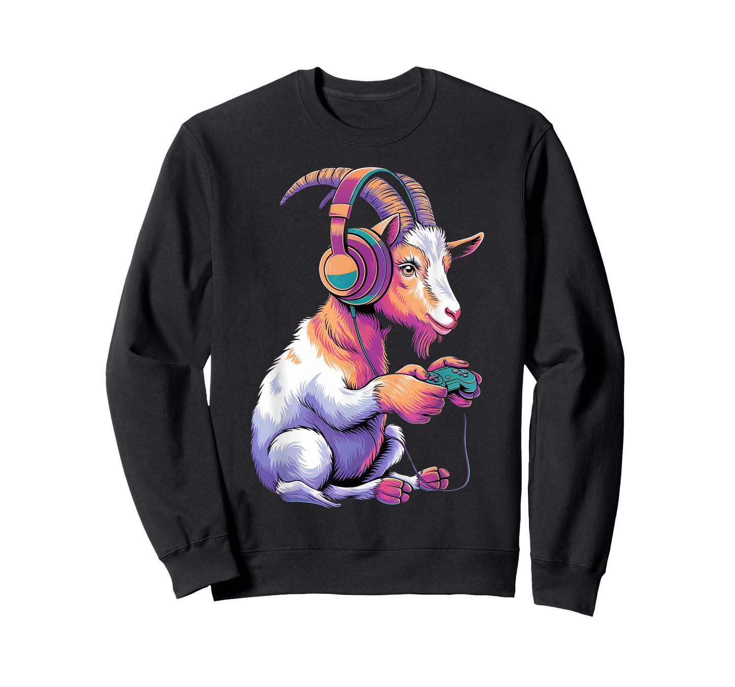 Goat Stuffed Animal Goat Costume Kids Headphones Video Game T-Shirt