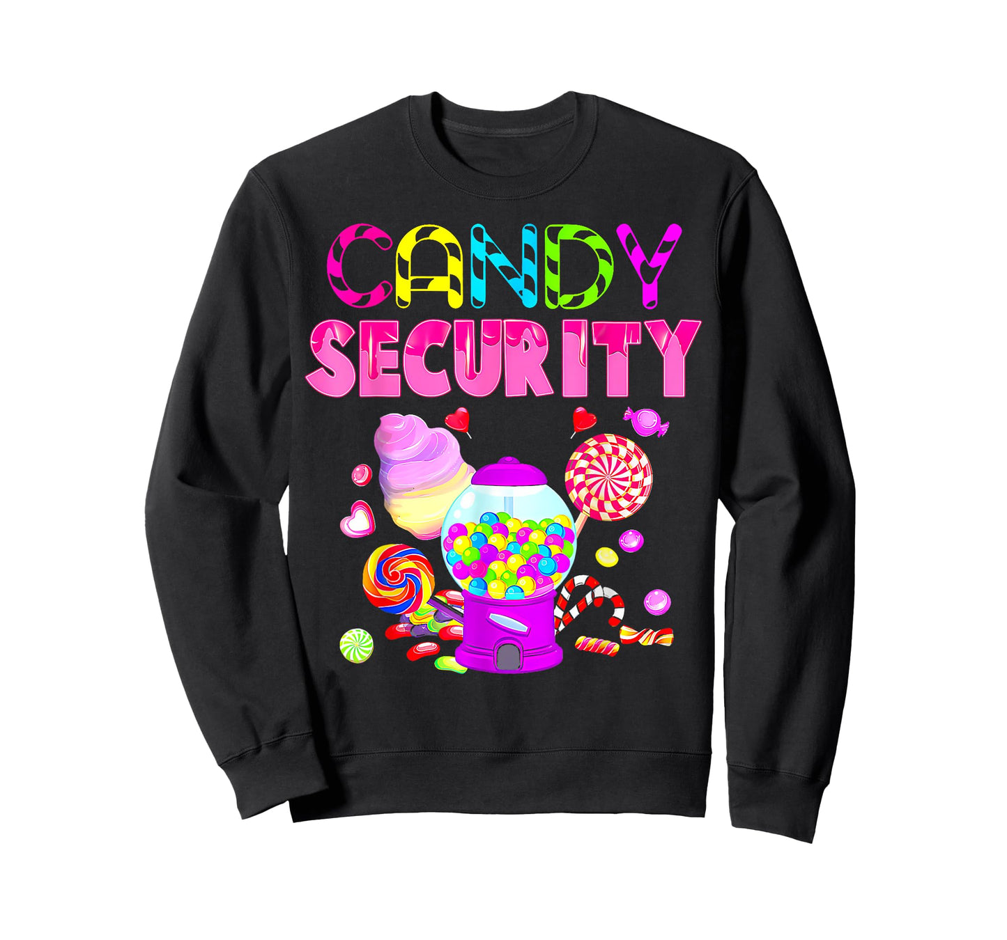 Candy Land Costume Women Candy Crew Funny Candy Security T-Shirt