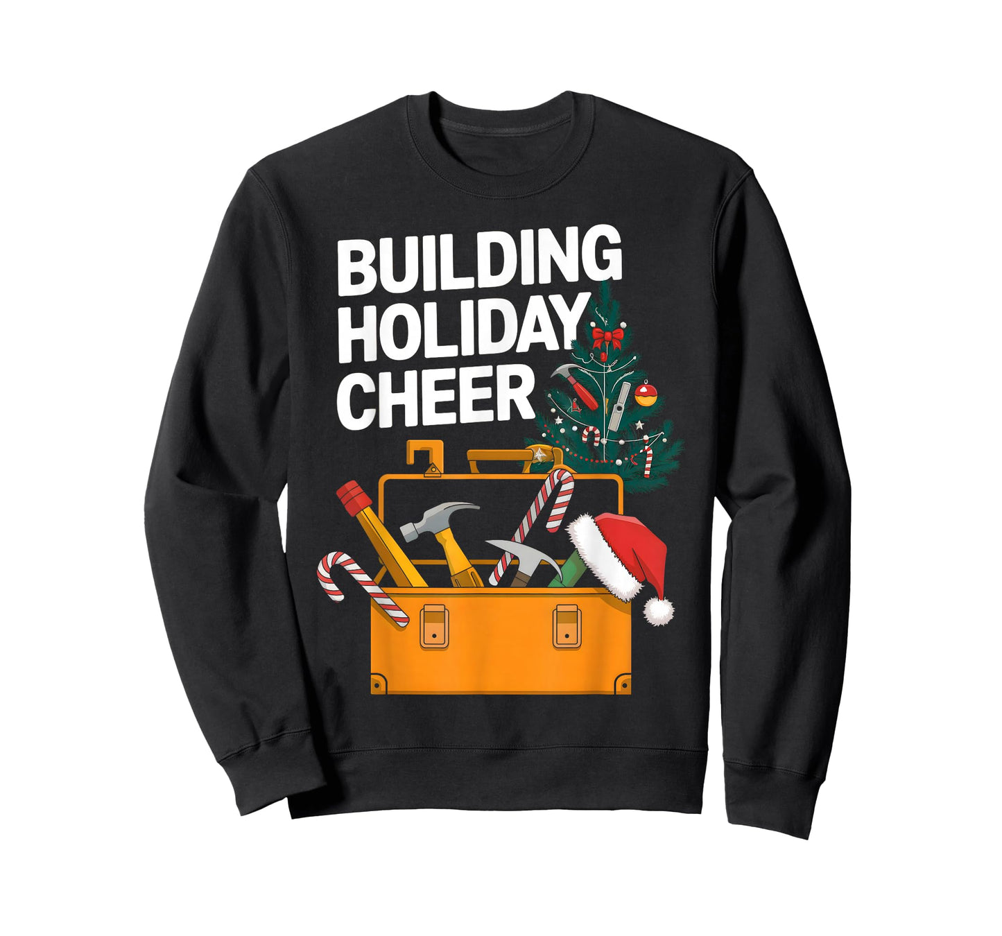 Building Holiday Cheer Christmas Funny Builder Construction T-Shirt