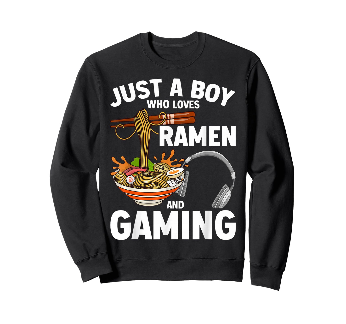 Just A Boy Who Loves Ramen And Gaming T-Shirt