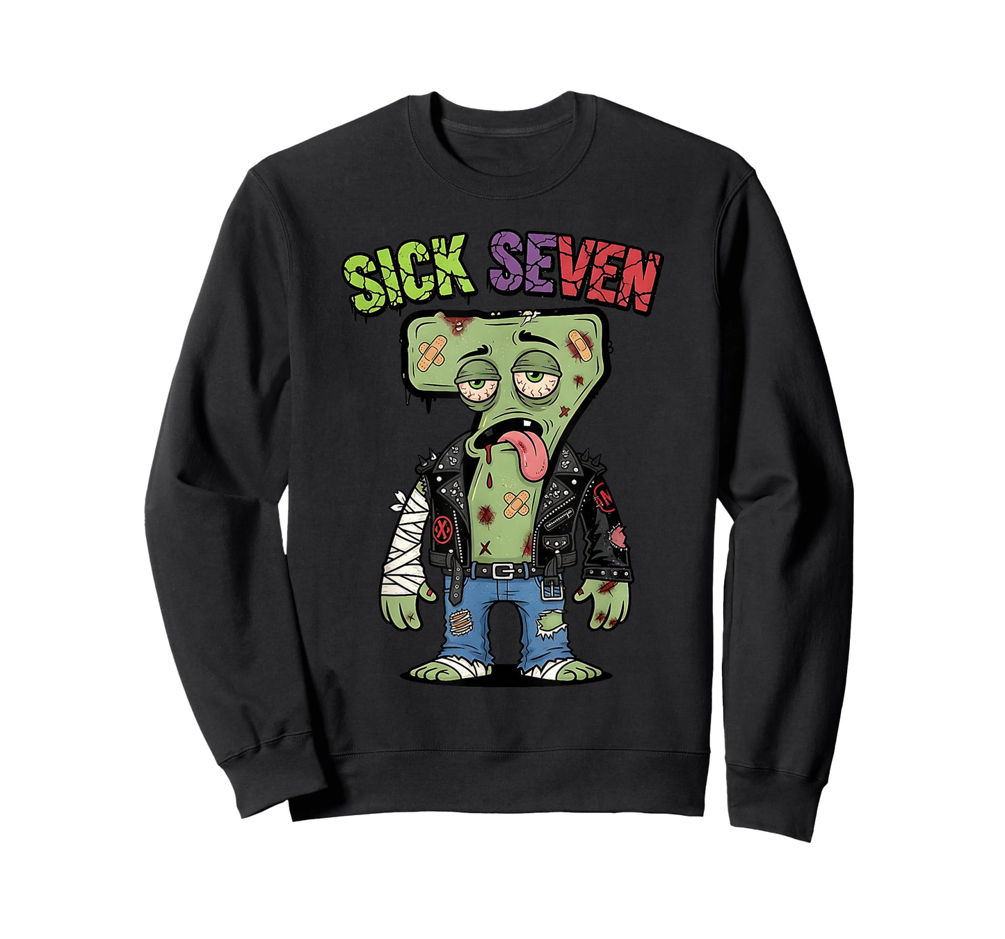 67 Funny Zombie Six Seven Humor Meme Brainrot Sick Seven T-Shirt