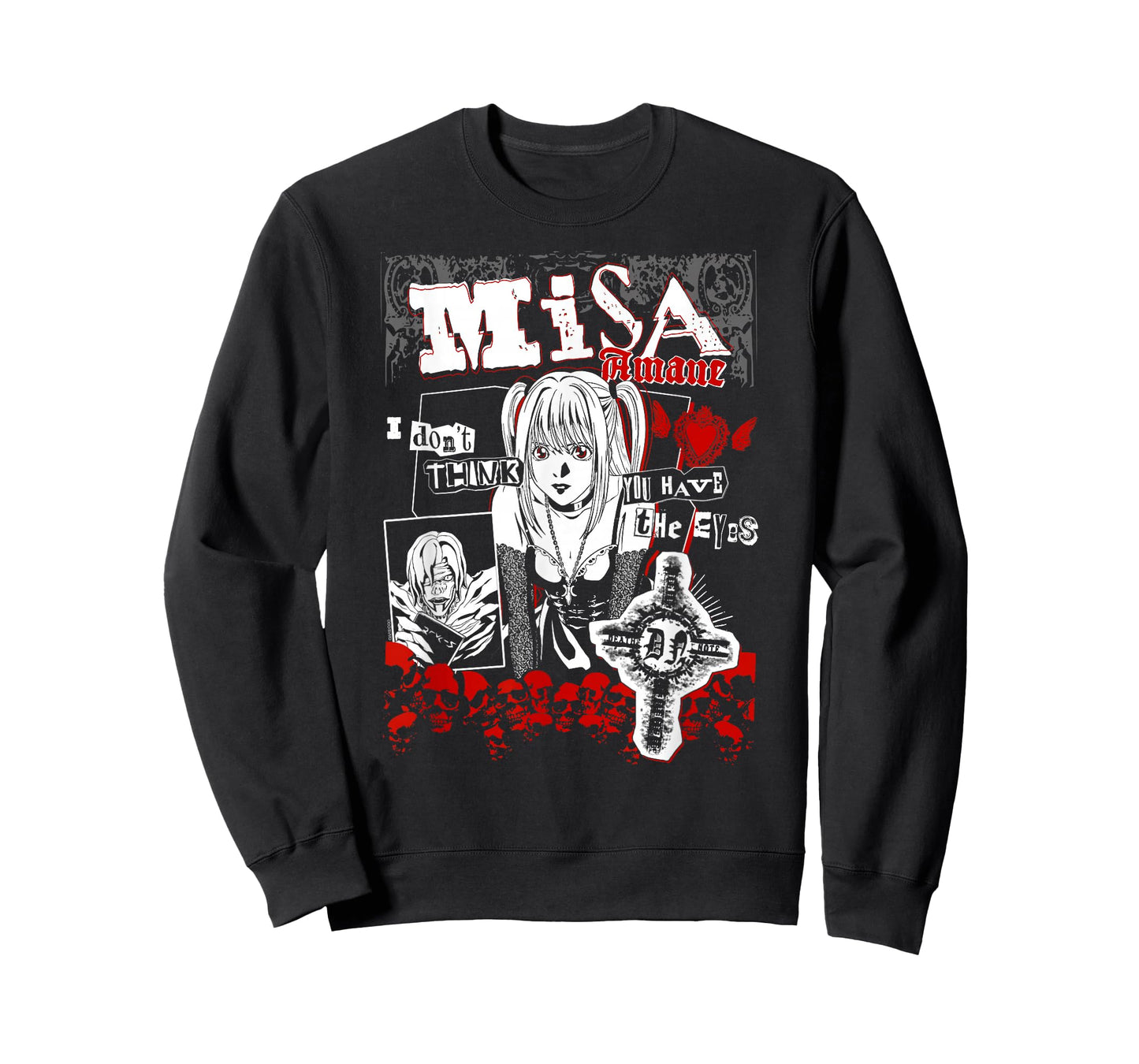 Death Note Misa Amane Punk Zine Collage Anime T-Shirt