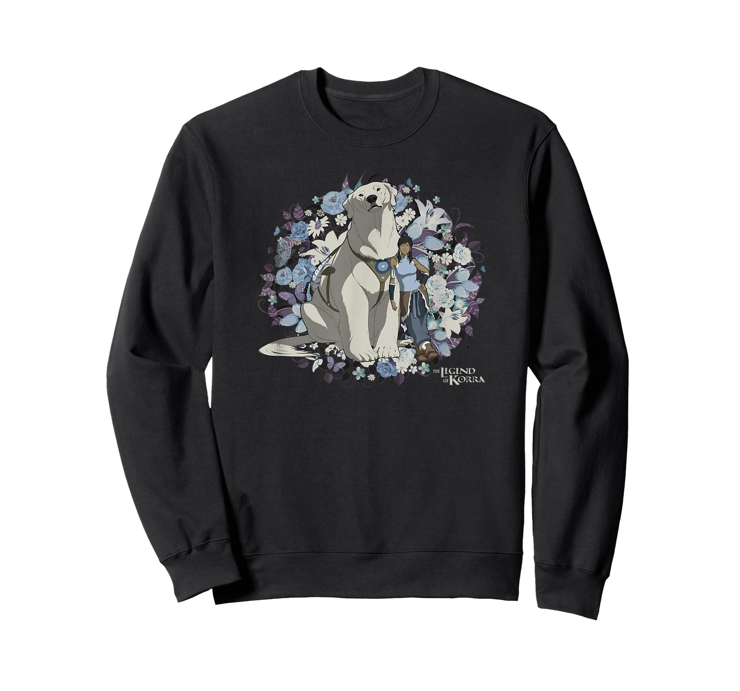 The Legend Of Korra Naga And Korra Floral T-Shirt