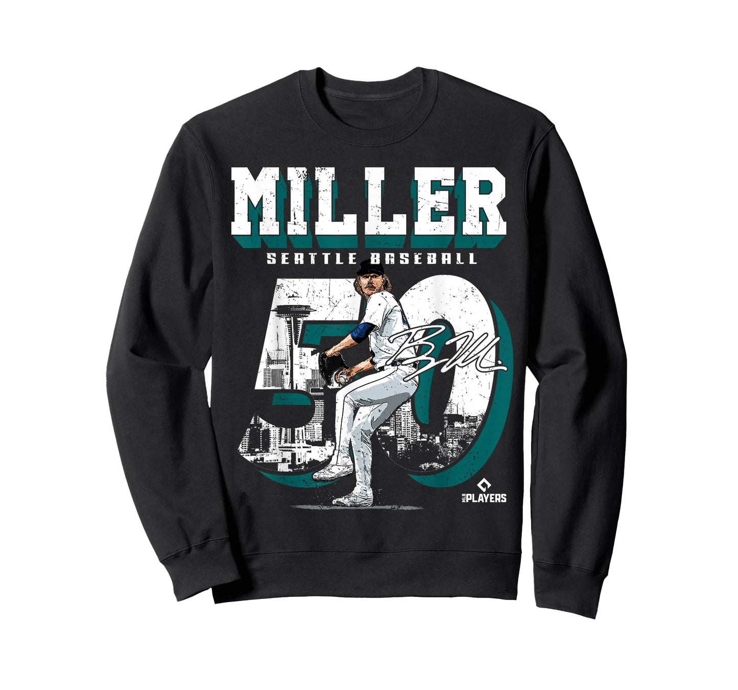Bryce Miller | Seattle MLB Baseball Player | MLBBMI201M T-Shirt