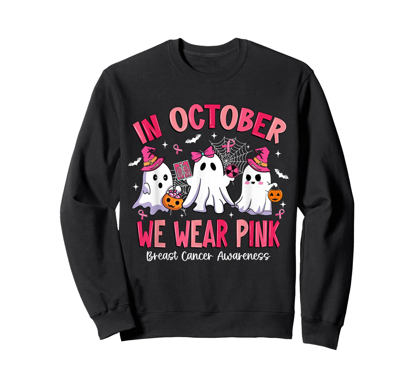 in October We Wear Pink Radiology Breast Cancer T-Shirt