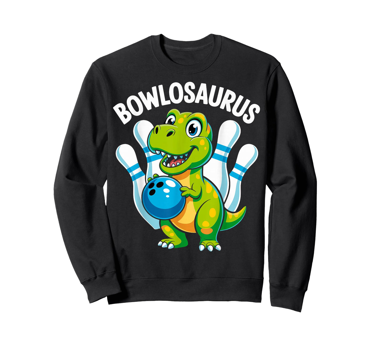 Bowler Dinosaur Bowlosaurus T-Rex Kids Funny Bowling Bowling T-Shirt