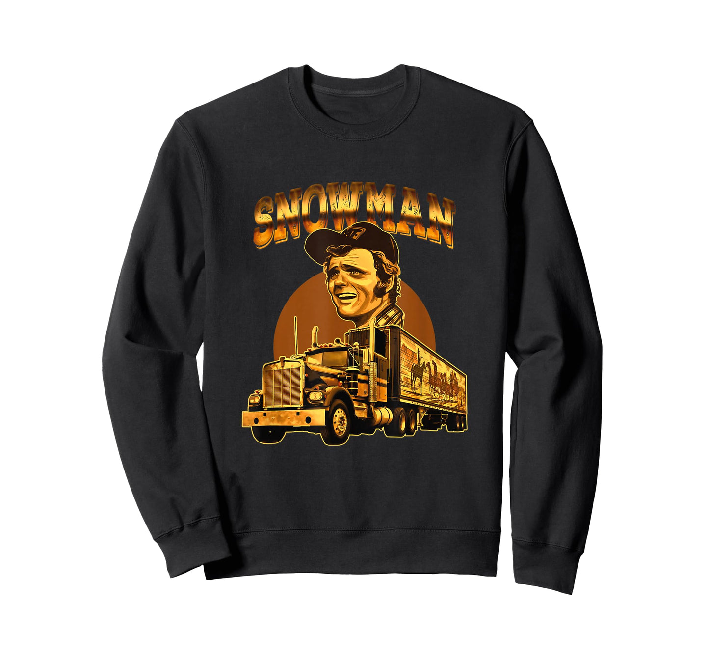 70s Retro Snowman Truck 1970s Vintage Groovy T-Shirt