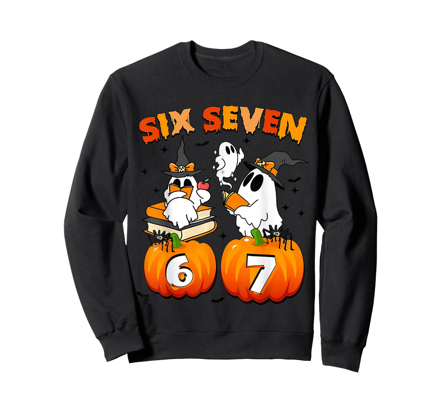 Haunted by 67 - Funny Boo Ghost Pumpkin Halloween Teacher T-Shirt
