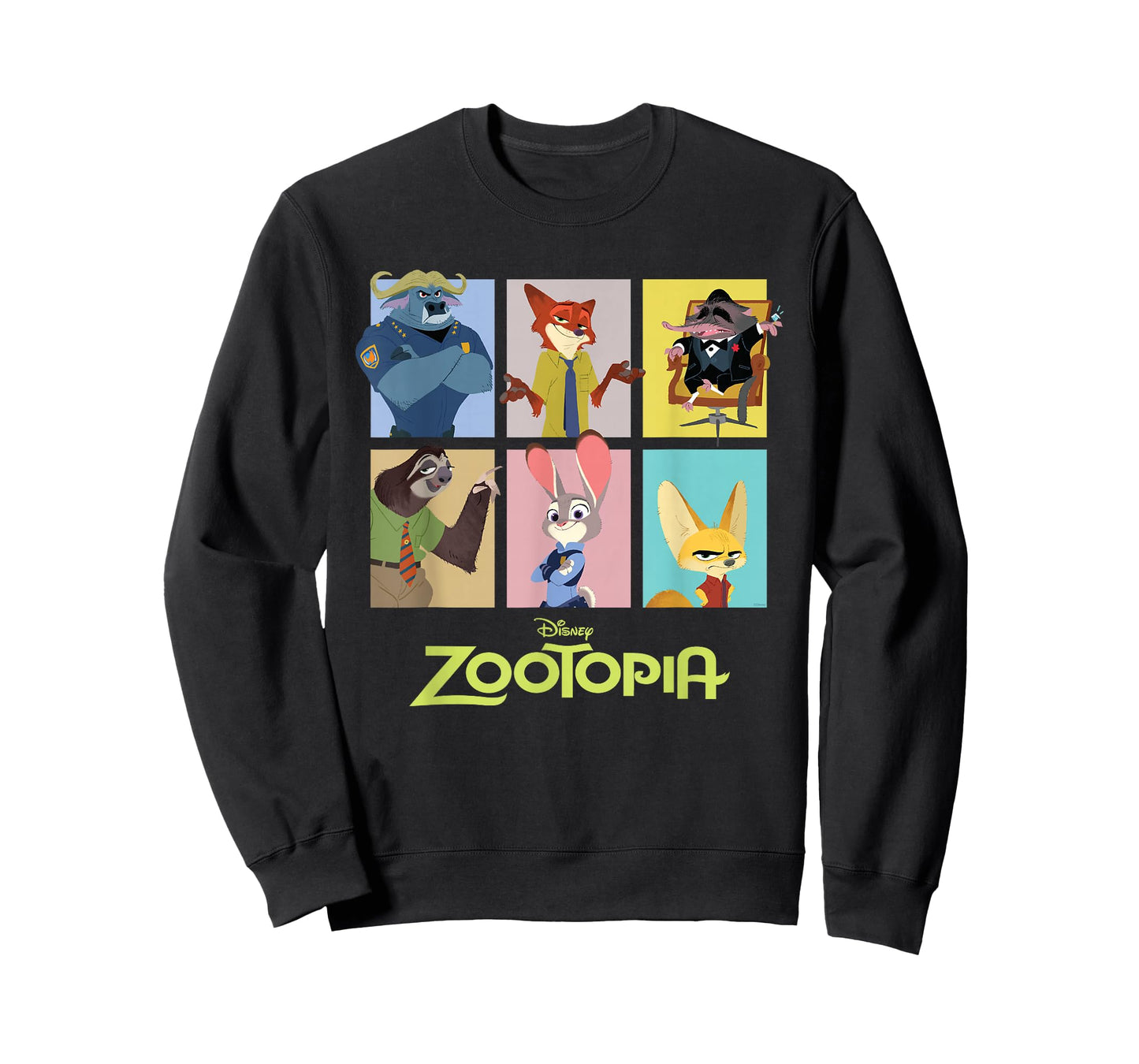 Disney Zootopia Characters Grid T-Shirt