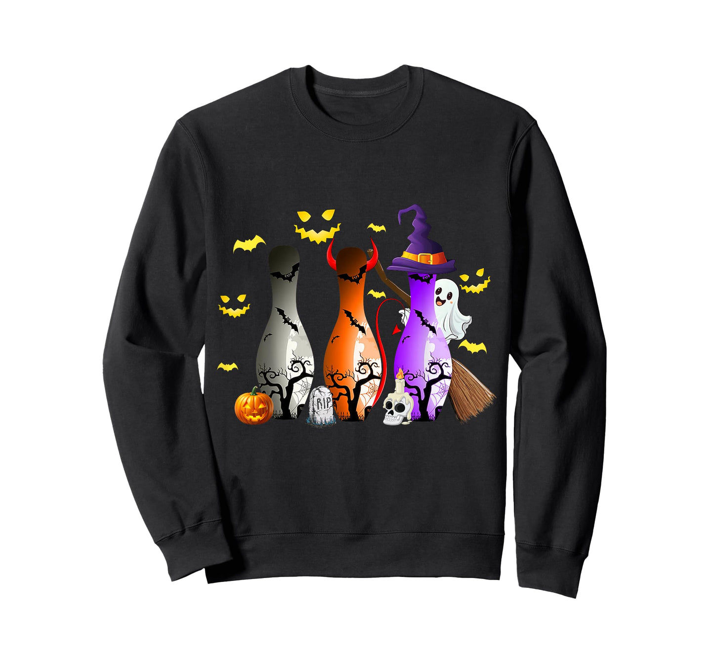 Cute Shirt Bowling Halloween Spooky Costume T-Shirt