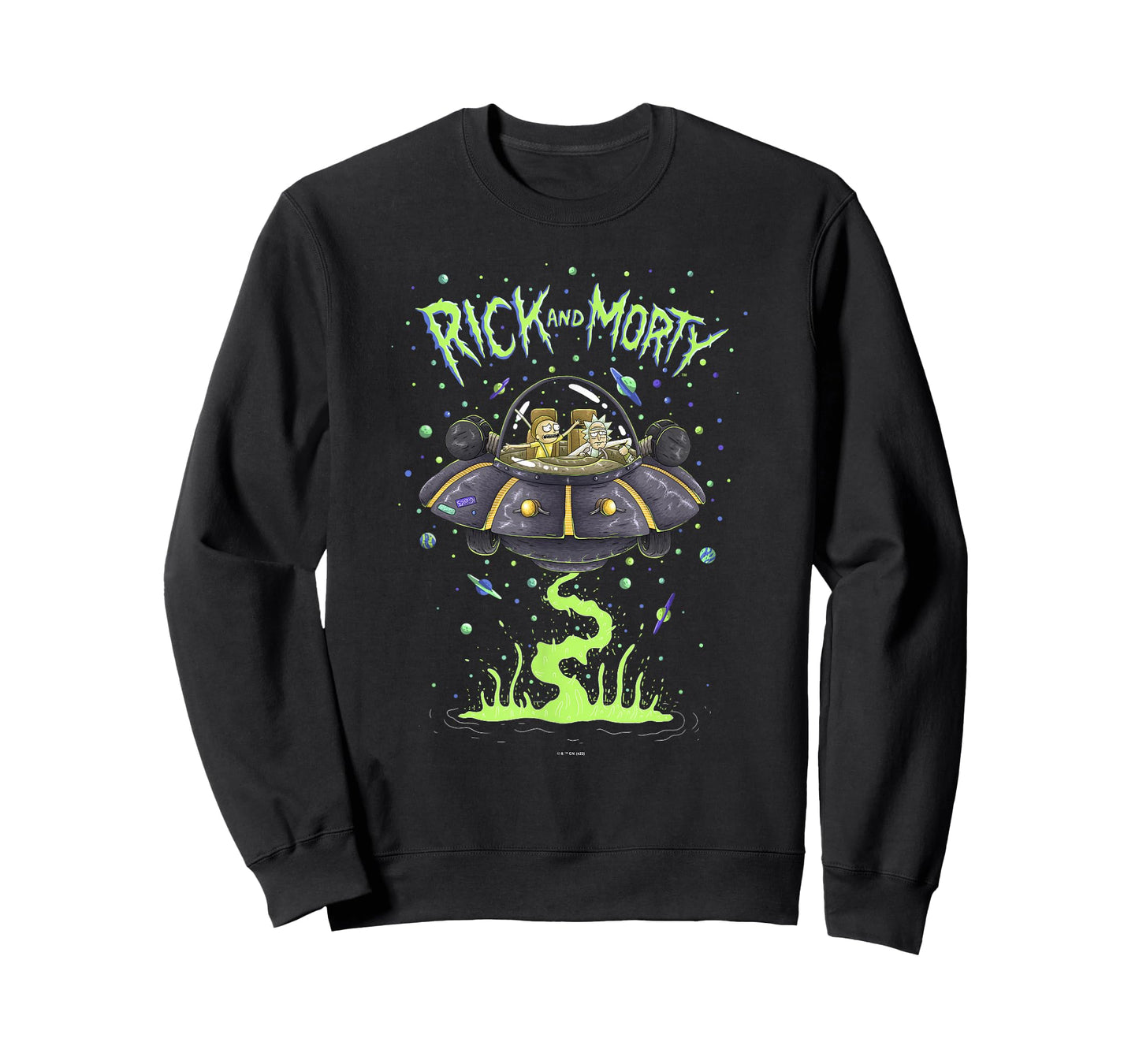 Rick and Morty Space Cruiser Launch Poster T-Shirt