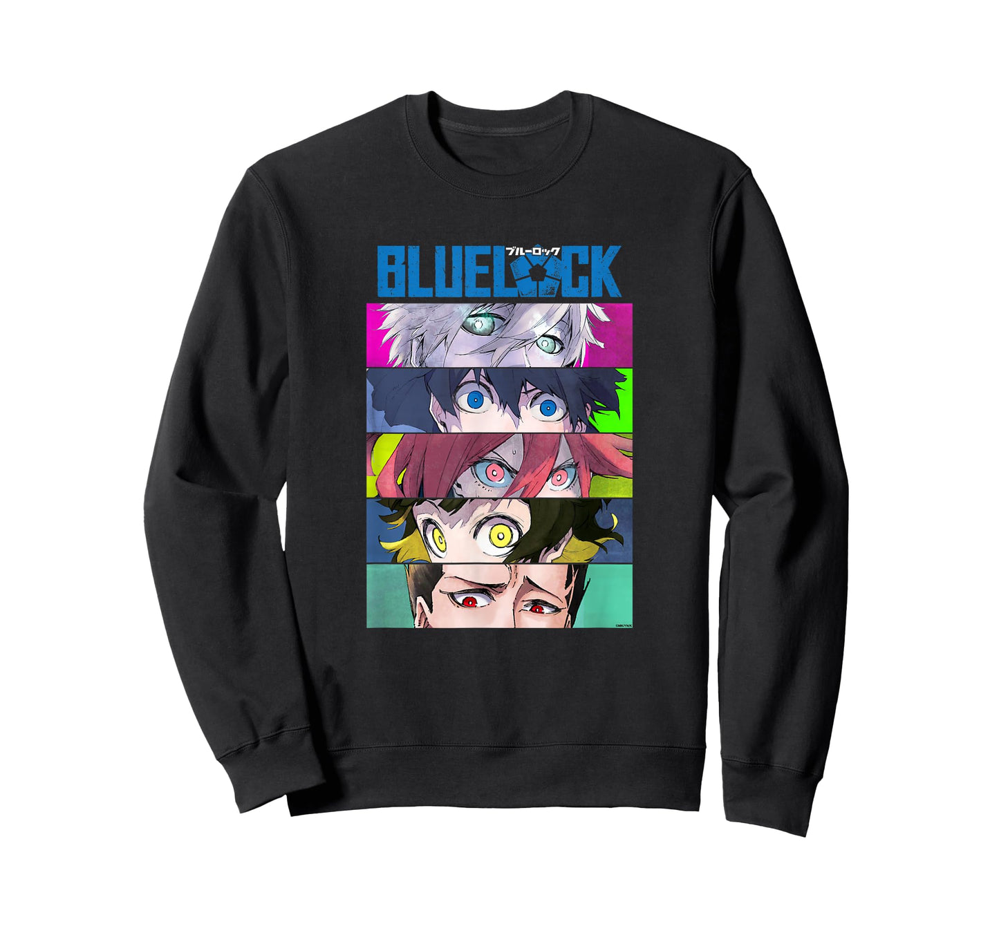 Blue Lock Main Characters Eyes Split Colorful Chest Portrait T-Shirt